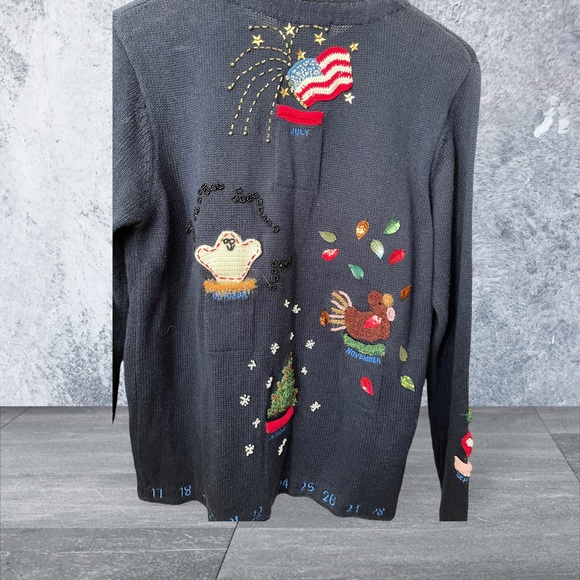 Northern Isle Cardigan Sweater. Perfect for teachers. EUC - Picture 4 of 10